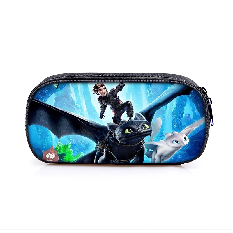 Чехол карандаш с рисунком &quotКак приручить дракона 3&quot школьная сумка для школьников|Мужские кошельки| |