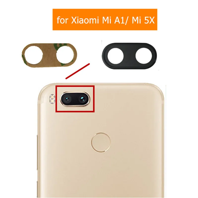 

2pcs Back Camera Glass Lens for Xiaomi Mi A1/ Mi 5X Main Big Rear Camera Glass Lens with Glue Replacement Repair Spare Parts