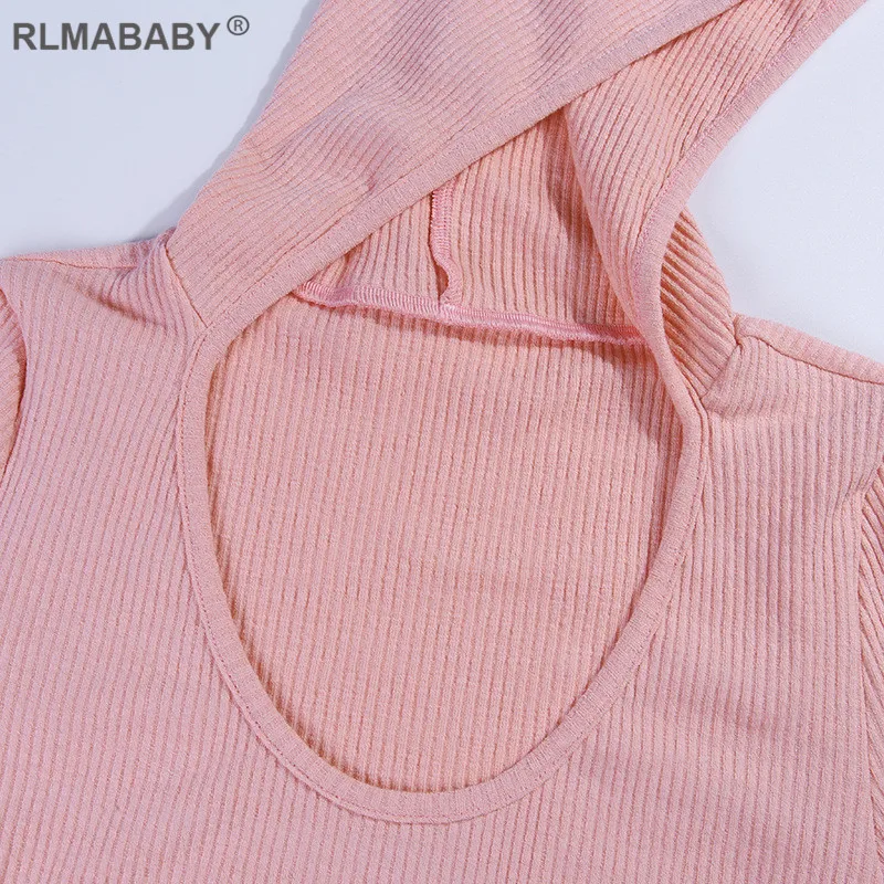 RLMABABY, Сексуальная футболка в рубчик с капюшоном и шорты, Женский комплект, короткий рукав, Женский комплект 2 шт., высокая талия, бандаж, комплект из двух предметов