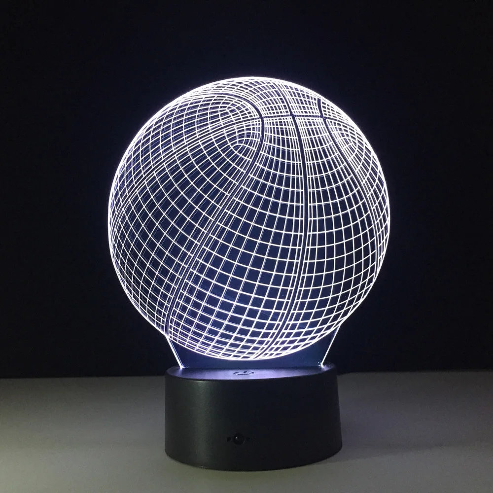 

3D LED Night Light Basketball Model 7 Colors Table Lamp for Home Decoration Kids Birthday Gift