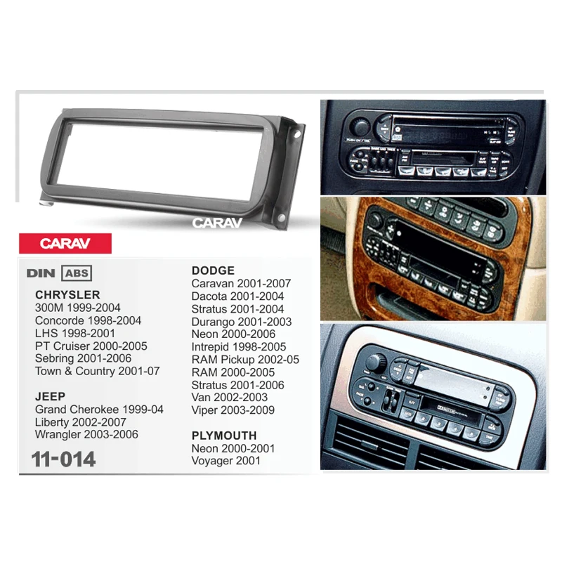 1Din Fascia Для CHRYSLER Grand Cherokee DODGE для PLYMOUTH Радио DVD стерео панель крепление приборной