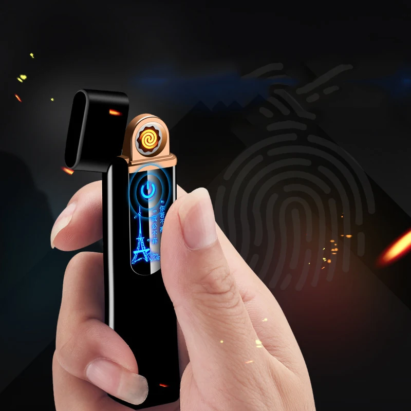 Индукционная usb зарядка от отпечатков пальцев креативная ветрозащитная