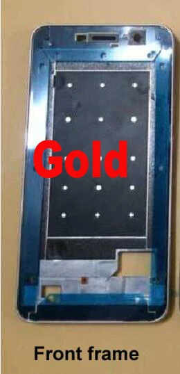front frame Gold LTPro лицевая пластина для ЖК-дисплея рамка Передняя средняя рамка Корпус Батарейная дверь задняя крышка корпус чехол для huawei honor 4c pro 4cpro TIT-L01 - Цвет: front frame Gold