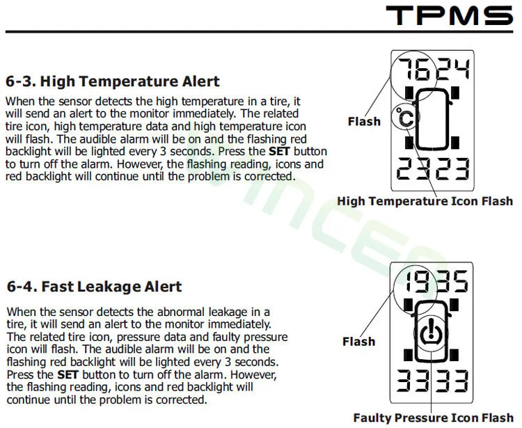 Беспроводная система контроля давления в шинах TPMS специально для Honda Toyota Mazda Nissan серии с внешним датчиком