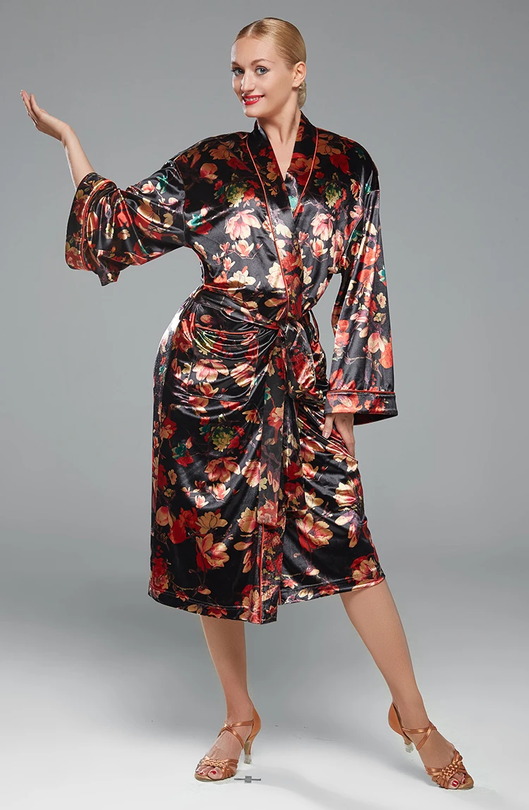 2017 Женский черный бархатный бальный вальс ритм сальса Румба латиноамериканские