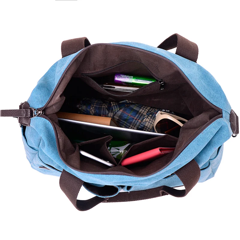 KVKY Брендовая женская сумка-мессенджер винтажные высококачественные холщовые