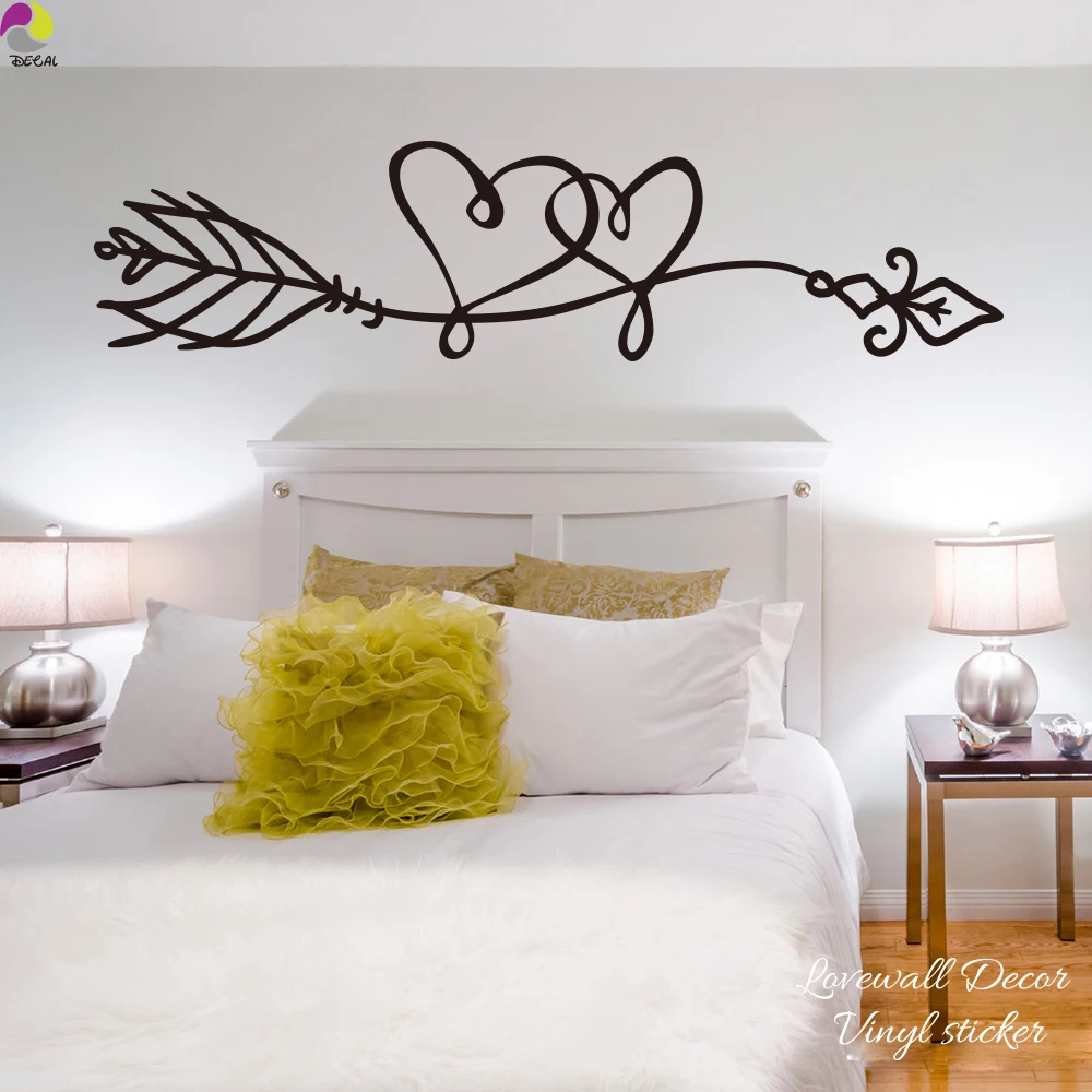 Виниловая наклейка на стену для детской комнаты в стиле бохо|decoration art|heart wall