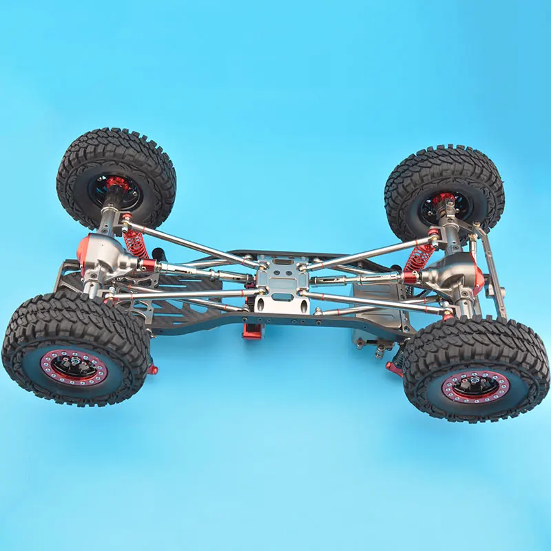 RC CNC сплав SCX10 шасси карбоновая рама масштаб 1/10 4WD Rock Crawler комплект в сборе | Игрушки