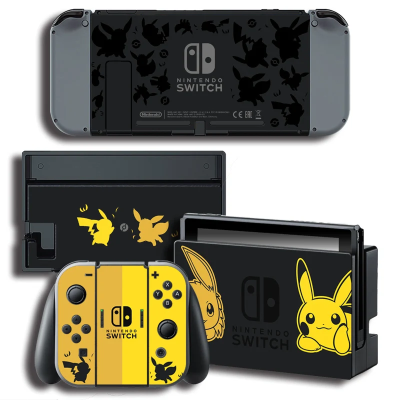 Защитная крышка наклейка Виниловая для консоли Nintendo Switch NS + контроллер цветная с