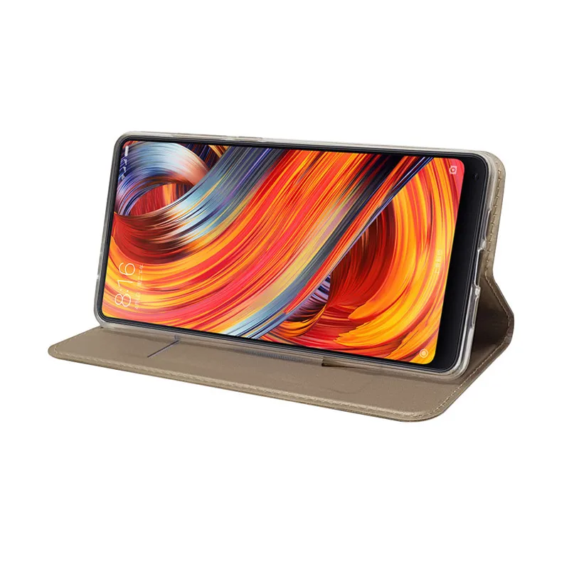 Кожаный чехол подставка с отделением для карт серии Bosilang Skin Pro Xiaomi Mix 2|cover for|cover