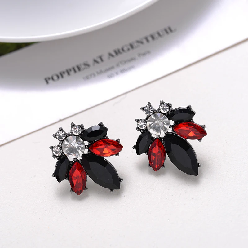 LUBOV винтажные античные золотые прозрачные стразы серьги для женщин Bijoux Brincos женский Рождественский подарок