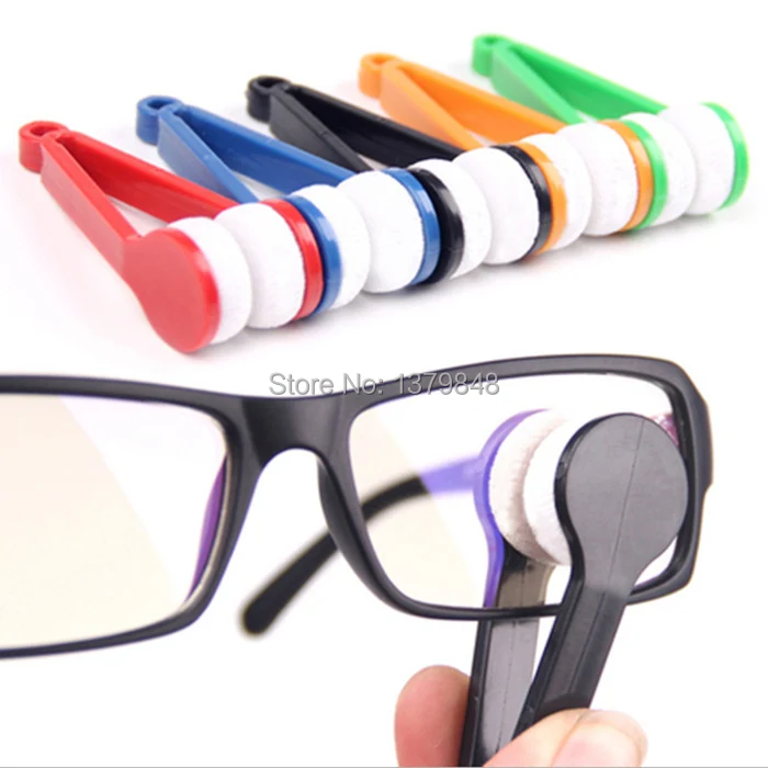 

12PCS/LOT Microfibre Mini Sun Glasses Eyeglass Microfiber Brush Cleaner