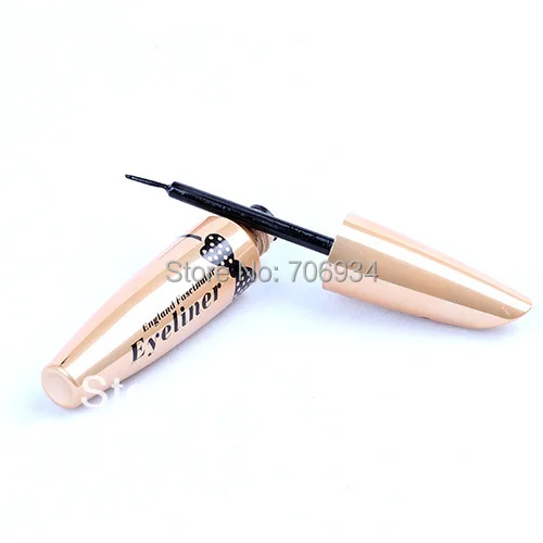 Подводка для глаз макияжа 2 шт. черная жидкая подводка водостойкая сияющая