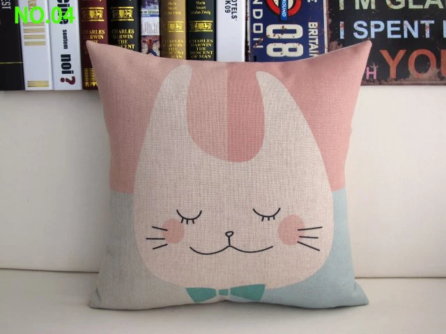 2014NEW ZORRO медведь кошка милый кролик толстая хлопчатобумажная Наволочка на