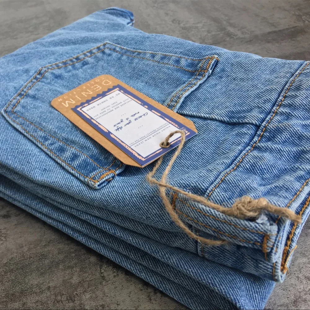 

YiQuanYiMei Vintage Ladies High Waist women Jeans Woman Pencil Casual Denim Trousers Pants Zipper Boyfriend Jeans for Women