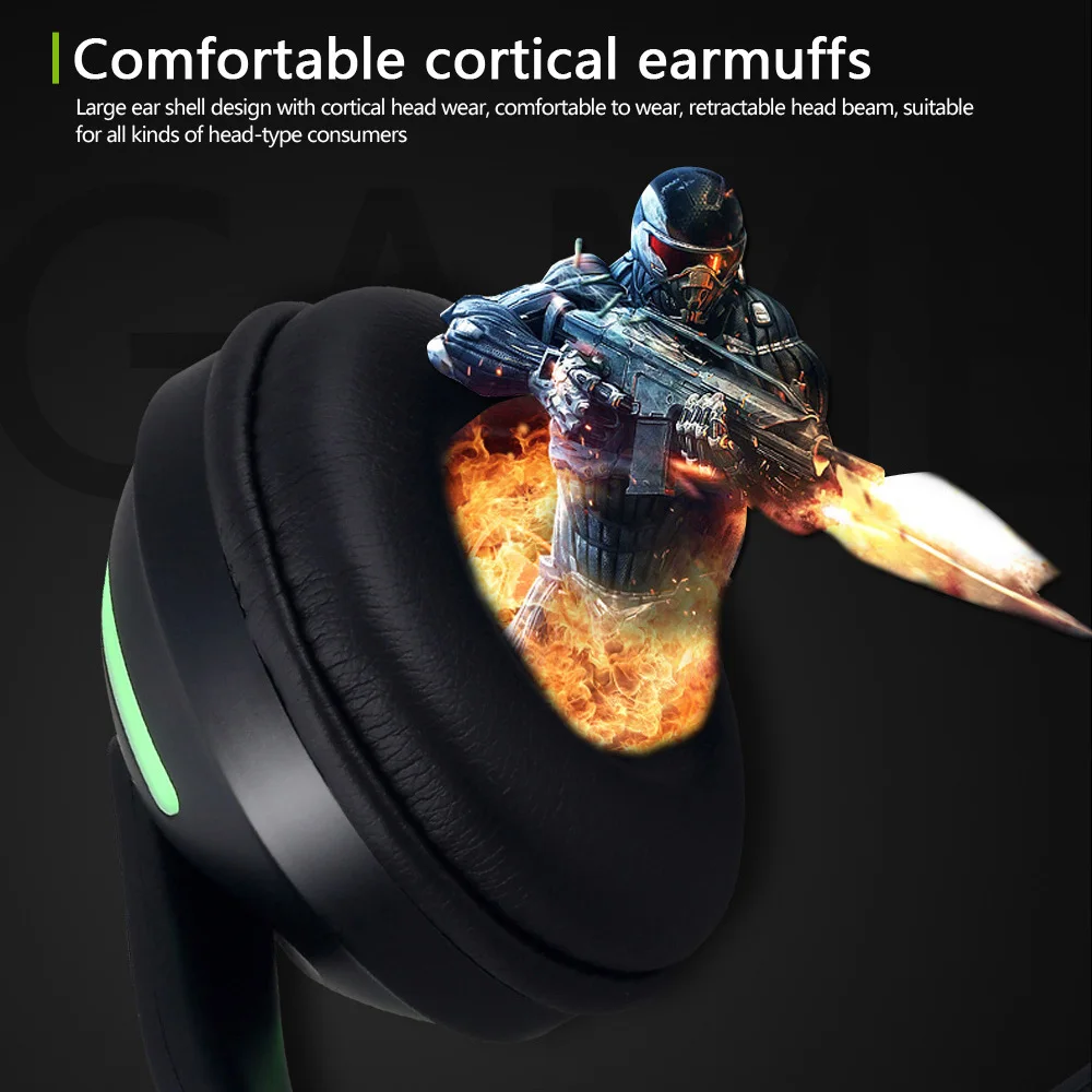 7 цветов светодиодный светильник Bluetooth стерео наушники мигающие заячьи ушки