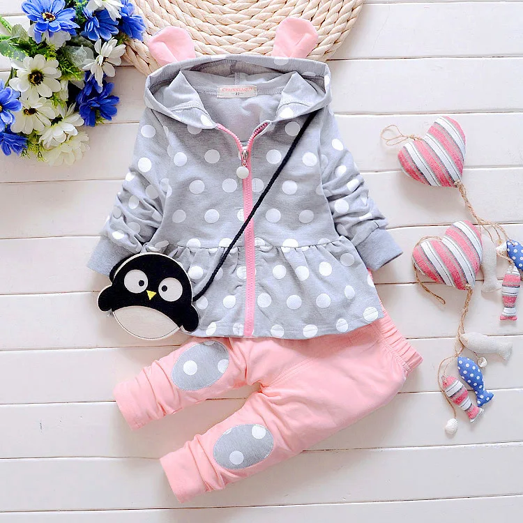 Комплект модной детской одежды для маленьких девочек комплект 1 2 34 лет костюм в