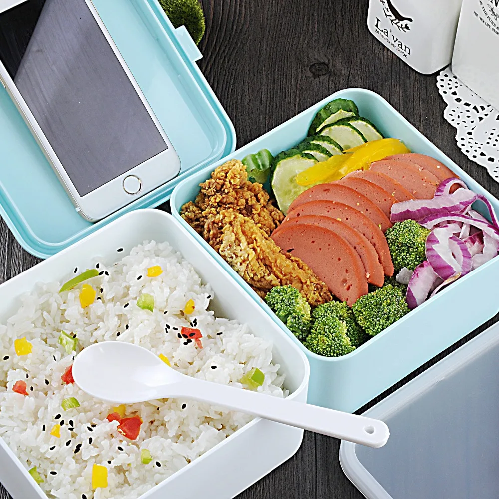 Бесплатная доставка 1.4L квадратный составной контейнер для пищевых продуктов из