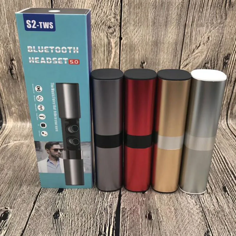 S2 Mini IPX5 водонепроницаемые Bluetooth 5 0 EDR TWS True Wireless с зарядным боксом Наушники для IOS