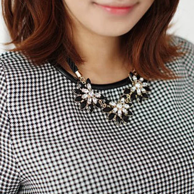 Женское Ожерелье чокер с украшением в виде цветка|jewelry stand for necklaces|necklace jewelry casejewelry