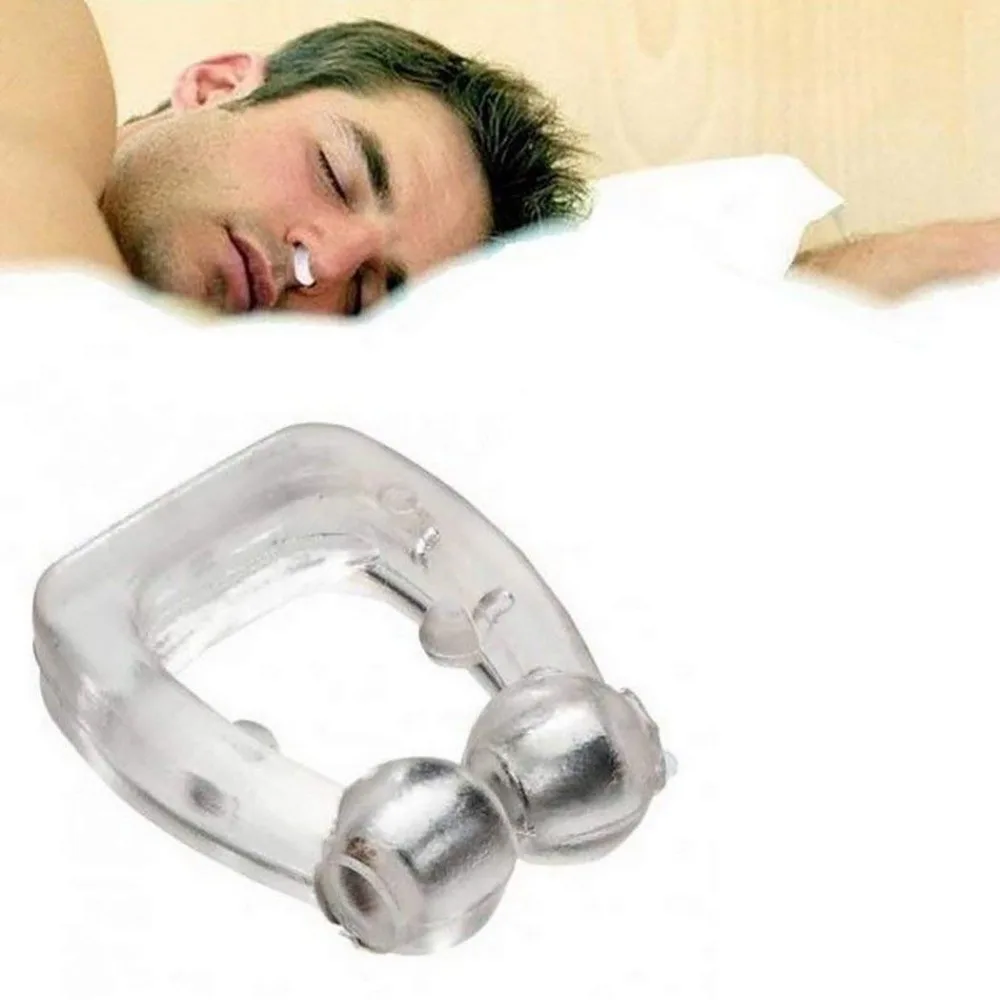 Magnetic Anti Snore Stop Clip Snoring Silicone Nose Sleep Tray Apnea Sleeping Aid Device & | Красота и здоровье - Фото №1