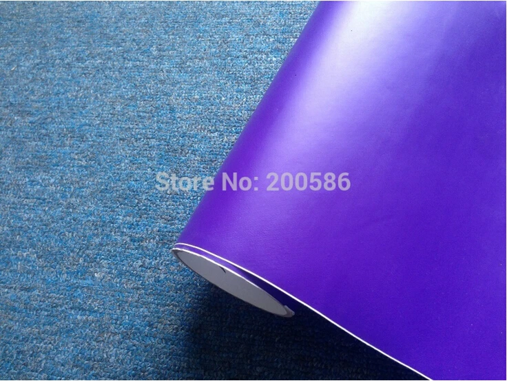 Матовая фиолетовая виниловая Автомобильная обертка наклейка с вентиляционными