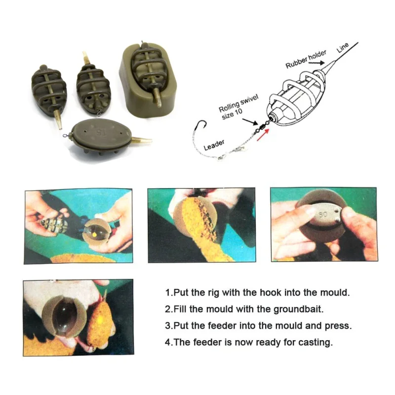 4 шт./компл. рыболовные приспособления для ловли карпа|Рыболовные снасти| |