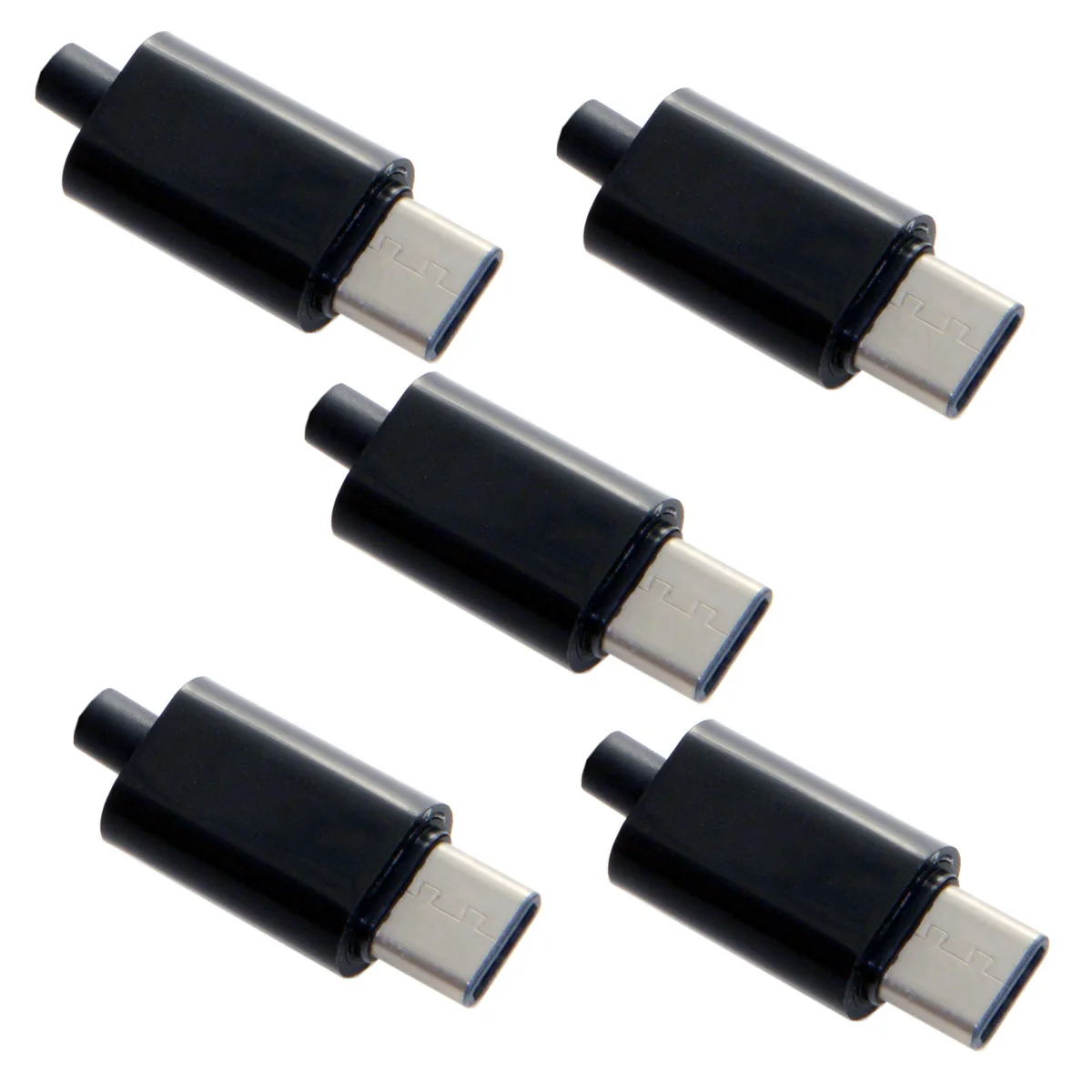 Кабель DIY 24pin USB 3 1 USB-C Тип C штекер SMT Соединитель с черным корпусом крышка 5