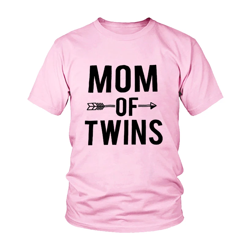 MOM OF TWINS/ женская футболка с буквенным принтом, летние модные хлопковые топы, Повседневная футболка с коротким рукавом в стиле ретро, женская футболка