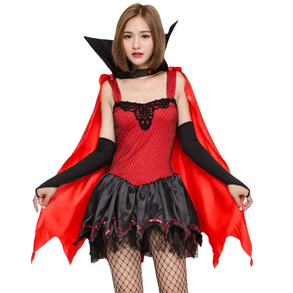 

Gothic Sexy Halloween Costume Sexy Witch Vampire Costume Women Masquerade Party Devil Halloween Cosplay Costume