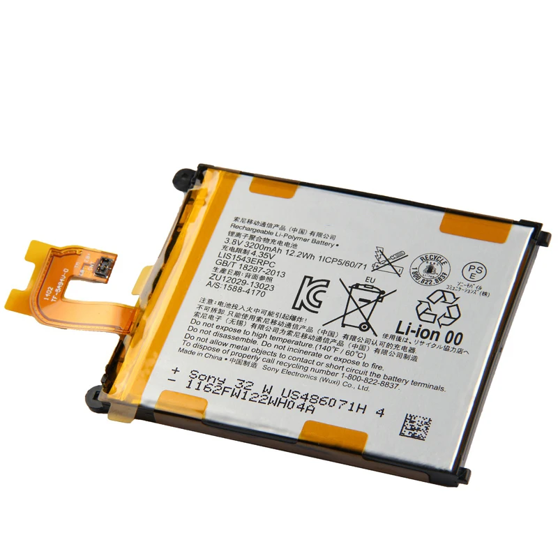 Аккумулятор LIS1543ERPC для SONY Xperia Z2 L50w Sirius SO-03 D6503 D6502 настоящий аккумулятор для телефона 3200 мАч