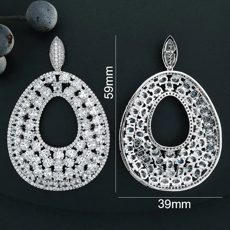 

Luxury Special Water Drop Cubic Zirconia Women Engagement Wedding Party Gift Fashion Jewelry