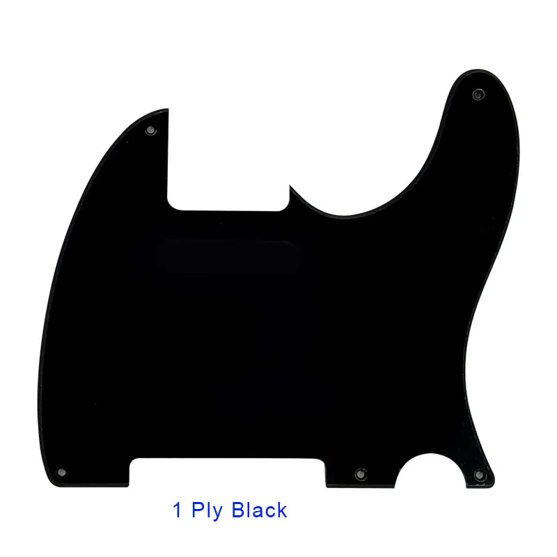 3Ply Black Запчасти для гитары Pleroo-для стандарта США, 5 винтовых отверстий, 52 года, Tele Telecaster, сделай сам, пустая гитара, накладка, царапина, пластина - Цвет: 3Ply Black