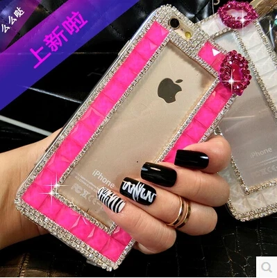Модная Кристалл Rhinestone Алмазный прозрачная задняя крышка для Samsung Galaxy A3 A5 A7 2015