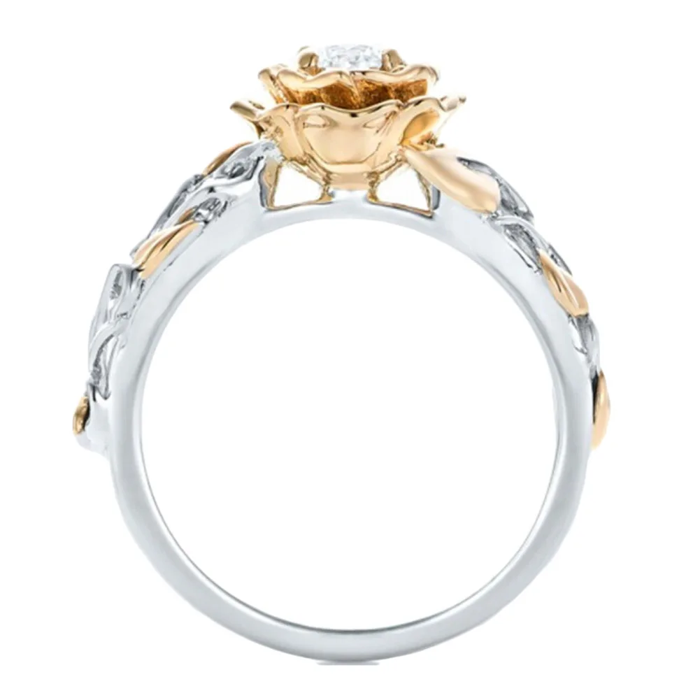 New Arrival Flower CZ Rings Bridal Engagement Ring For Women Girl Fashion Jewelry Gift | Украшения и аксессуары