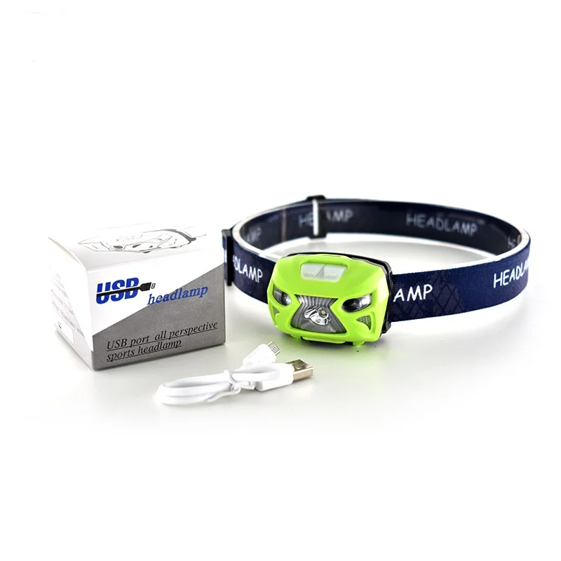 Светодиодный налобный фонарь с датчиком движения 5000лм USB перезаряжаемая