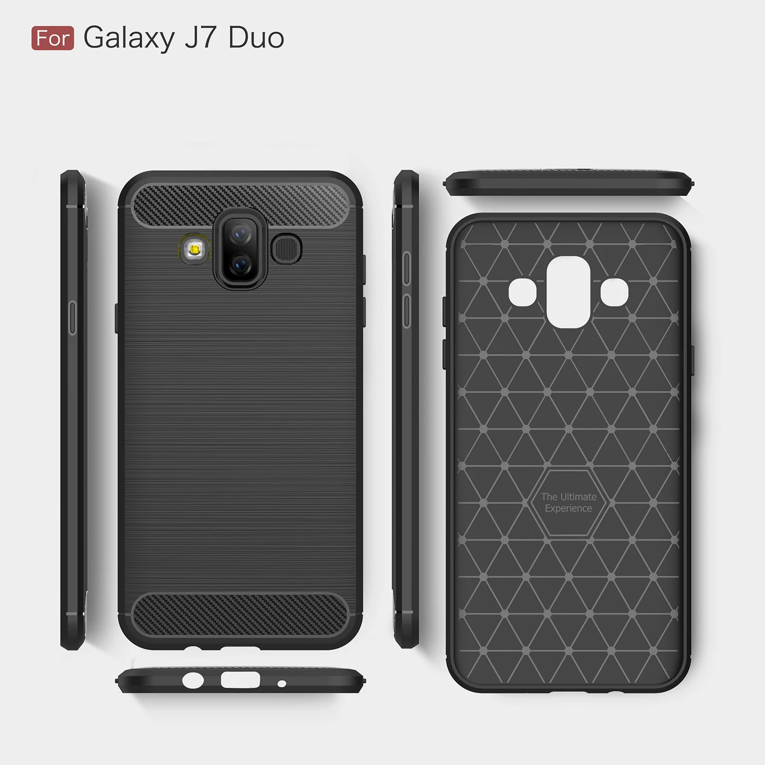 Чехол Wolfsay для Samsung Galaxy J7 Duo (2018) ударопрочный резиновый силиконовый чехол из ТПУ