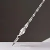 Silver Высокое качество, простая стеклянная ручка, держатель для ручки, красивый цветной стеклянный держатель для ручки, бизнес подарок, Офисная канцелярия, канцелярские принадлежности - Цвет: Silver