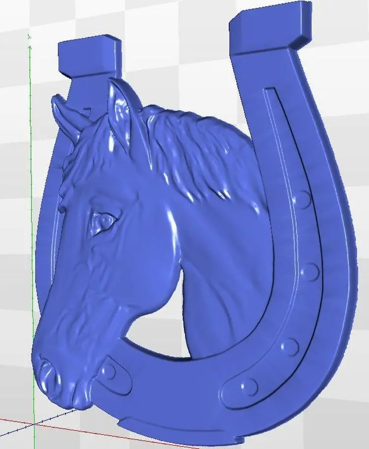 Рельефная 3d-модель подковы _ 2 для ЧПУ в файле STL | Инструменты