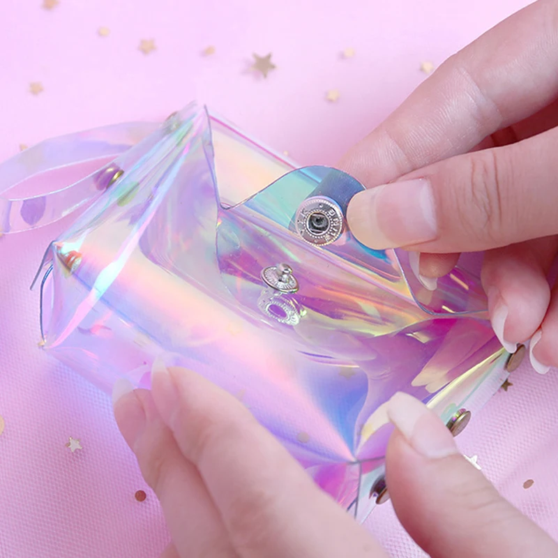 Прозрачный Кошелек для монет женский маленький кошелек женские кошельки мелочи