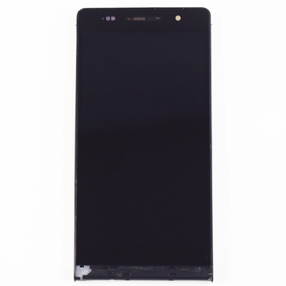Для Huawei Ascend P6 ЖК-кодирующий преобразователь сенсорного экрана в сборе рамка для