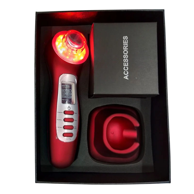 Prix Machine De Massage Ionique Galvanique, Raffermissement De La Peau, Photon Ultrasonique, Vibration, Beauté Du Visage Et Du Cou, Blanchiment Du Visage