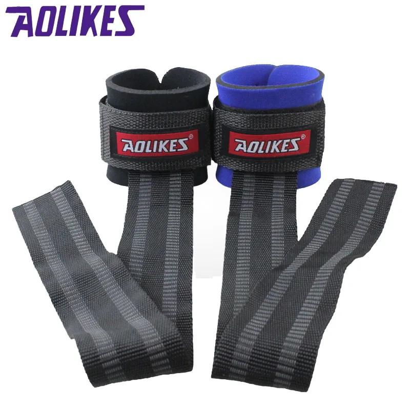 AOLIKES, 1 пара, спортивный браслет для спортзала, фитнес, гантели, тренировка, поддержка запястья, ремни, обертывания с ручными силовыми полосами, горизонтальный стержень