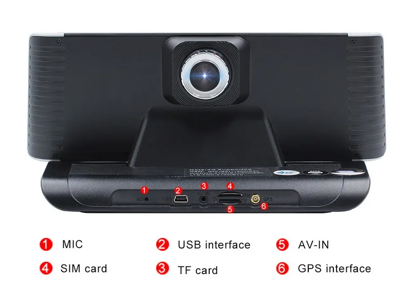 Видеорегистратор ADAS gps навигация 8 дюймов 1080P Bluetooth камера Android 5,1 1G ram 16G rom двойной объектив DVR Автомобильная камера 4G 1280*400