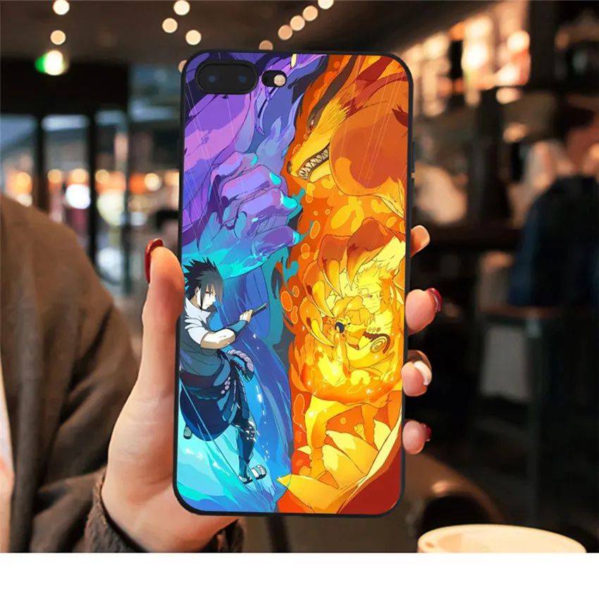 Sasuke Наруто Мягкий силиконовый чехол для iphone 7 6 6s plus 7 plus 8plus чехол для телефона для iphone 8 6 6s 7 plus X XR XS Max - Цвет: 21050