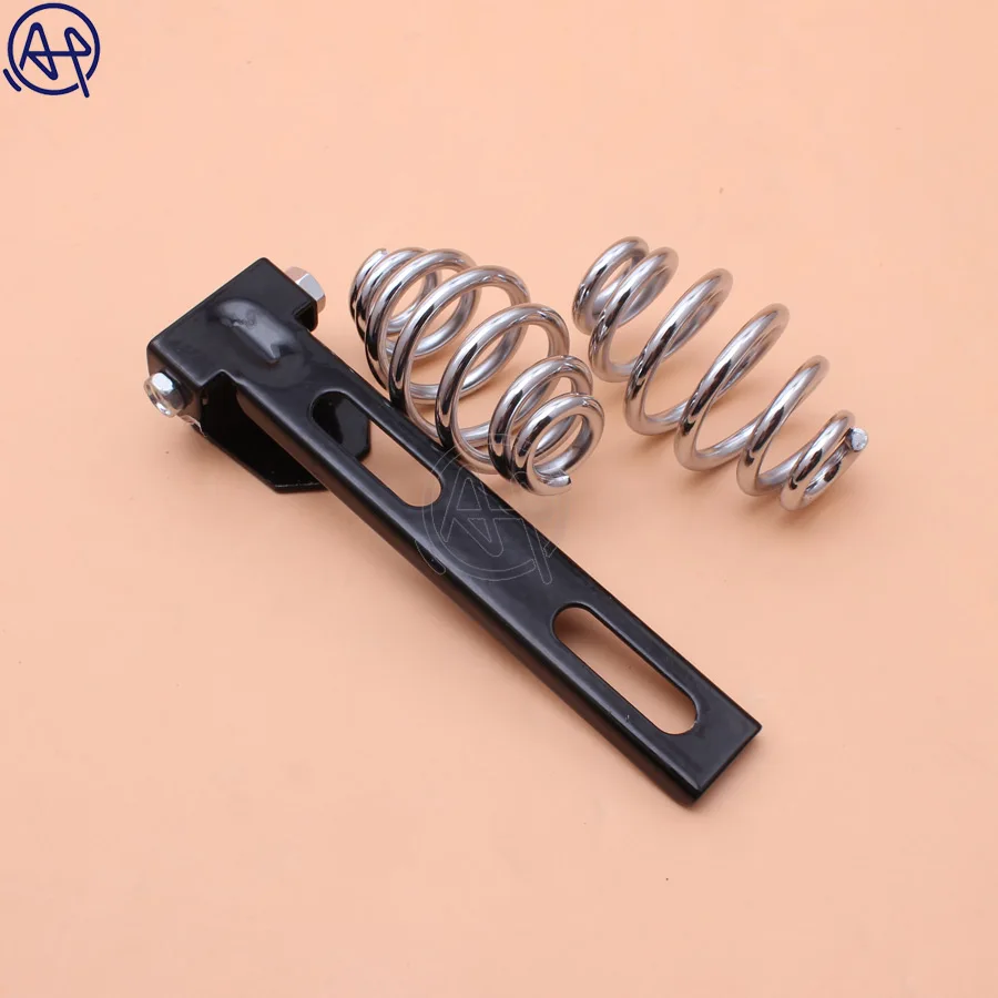 1x мотоциклетное коричневое кожаное седло в стиле ретро с логотипом черепа + 3