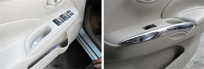Стайлинг автомобиля внутренняя дверная ручка подходит для Nissan Versa sunny hiso 2011-2015