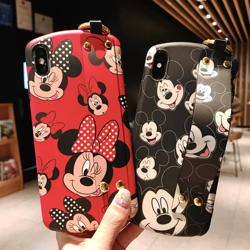 Чехол для iphone X XR XS max Cute Minnie mickry Duffy 8 plus 7 6 S p мягкий чехол подставка держатель |