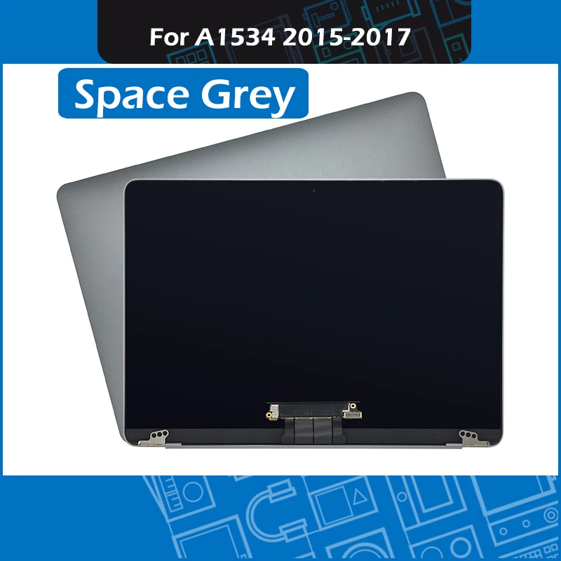 A1534 ЖК-экран в сборе для Macbook retina 1" A1534 дисплей в сборе Золотой Серебряный серый розовое золото