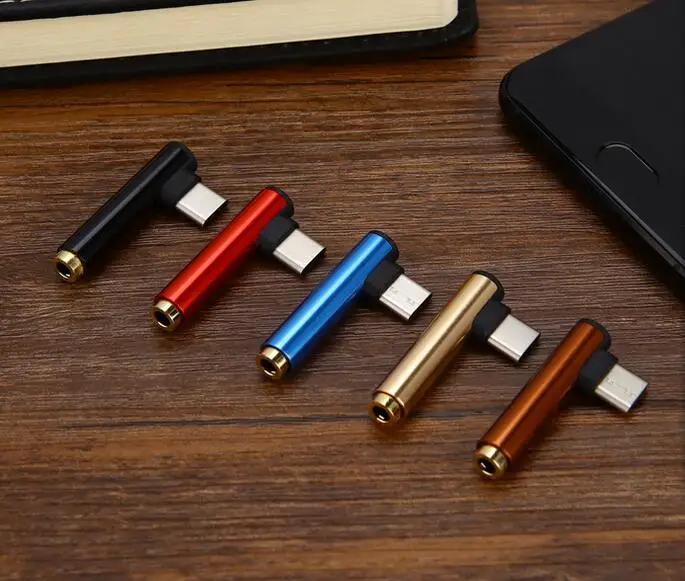 Адаптер для наушников с разъемом USB Type C на 3 5 мм Разветвитель типа AUX адаптер xiaomi 6